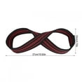 thumbnail image 3 of Correas De Levantamiento De Pesas De Spandex De Nailon Suave Soporte De Entrenamiento De Gimnasio Mangas De Mano Rojo Negro 1 Par S M Adecuado Para Levantamiento De Pesas Peso, 3 of 7