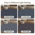 thumbnail image 7 of ODIKA 3'x5' Blue Dark Geometric Network Washable Area Rug Abstract Interconnected Grid System Modern Non-Slip, Flatweave, Easy Care for Hallway, Laundry Room, 7 of 7