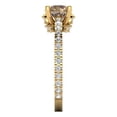 thumbnail image 3 of Clara Pucci 14K Yellow Gold 1.47ct YellowMoissanite Solitaire with Accents, 3 of 8