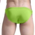thumbnail image 5 of Pitauce Men's Quick Dry Swim Briefs Solid Color Bikini Swimwear Low Waist Swimsuit Swimming Briefs Bathing Suit with Drawstring, 5 of 6
