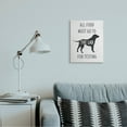 thumbnail image 2 of Stupell Industries Kitchen All Food to the Lab Animal Dog Pun Canvas Wall Art Design by Daphne Polselli, 2 of 6