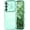 Mint Green, variant on REQO for Samsung Galaxy S26 Case for Women Girls, Cute Wave Frame Curly Shape with Love Heart Raised Camera Protection Cover Luxury Plating Shockproof Phone Case for Galaxy S26