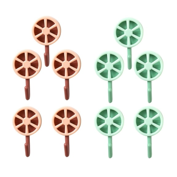 LACKUST Wall Hanging Hooks,Punching Strong Adhesive Hook Wall Coat Hook Multifunctional Household Hook,C