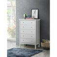 thumbnail image 2 of Passion Furniture Primo Silver Champagne 5 Drawer Chest of Drawers (32 in L. X 16 in W. X 48 in H.), 2 of 5