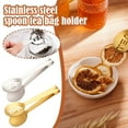 thumbnail image 4 of LEARNEVER Tea Bag Squeezer Tongs Stainless Steel Tea Bag Holder Strainer Clip Spoond, 4 of 8