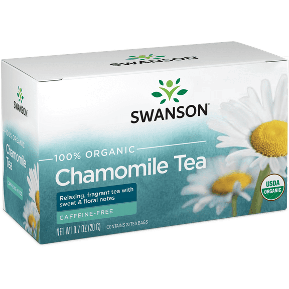 Swanson 100% Organic Chamomile Tea 20 Sachets