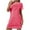 Hot Pink, variant on Cameland Nightgowns for Women Cotton Night Shirts Short Sleeve Night Gown Dress Casual Pajamas Soft Sleepwear