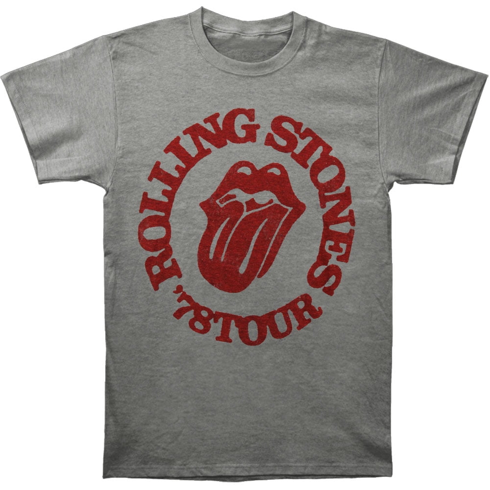 Rolling Stones - Rolling Stones Men's 78 Tour Circle Vintage T-shirt ...