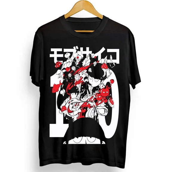 Mob Psycho 100 T-Shirt,Shigeo Kageyama T-Shirt,Dimple And Mob,Anime Tee Black | eBay