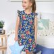 thumbnail image 4 of Fotbe Cute Popcorn Vestido de Dormir para Niñas de 3 a 10 Años, Mangas Cortas, Estilo Princesa, Pijama Camisón con Mangas Voladas-X-Large, 4 of 6