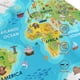 thumbnail image 3 of Balery World Map With Animals Landmarks Gorra de béisbol de tamaño ajustable para correr, entrenar y actividades al aire libre. Gorra de papá para todas las estaciones., 3 of 6