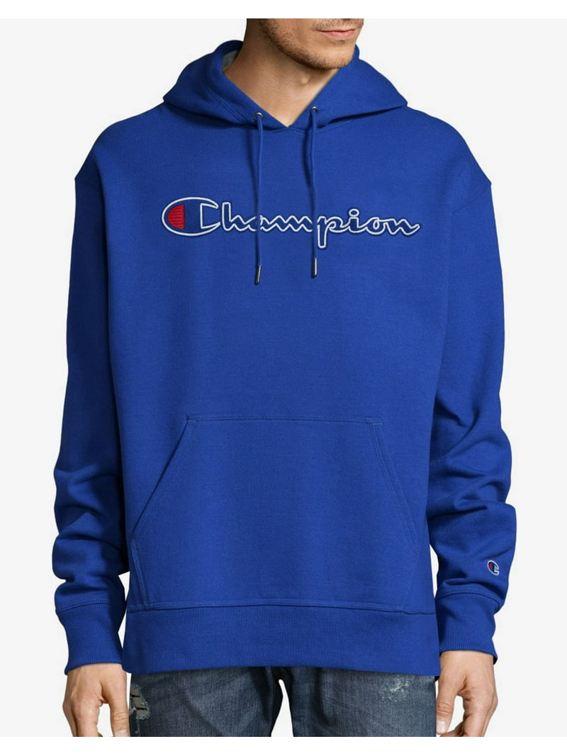 Men's Powerblend Fleece Pullover Hoodie Surf Blue Champion