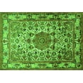 thumbnail image 1 of Ahgly Company Indoor Rectangle Medallion Green Traditional Area Rugs, 8' x 12', 1 of 1