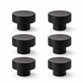 thumbnail image 1 of Perillas de madera para gabinete CUT & PACK 40 mm negro mate, paquete de 6, 1 of 8