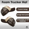 thumbnail image 4 of Funky Junque Foam Snapback Trucker Hat - Easy Tiger - Brown/Beige, 4 of 6