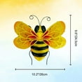 Liffy Metal Bee Wall Decor Bumble Bee Outdoor Art, Patio Decor