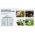 thumbnail image 6 of Geemuslly8x10 FT Heavy Duty Polycarbonate Greenhouse - Double Door Walk-in Greenhouse with Raised Base & Anchor, Aluminum Frame, Roof Vent - All Season Outdoor/Indoor Garden Greenhouse for Backyard, 6 of 7