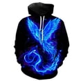 thumbnail image 2 of Sudadera con capucha de pájaro fénix de fuego a la moda, sudadera con capucha con estampado 3D de fénix llameante para hombre y mujer, ropa de calle, jerséis, sudaderas con capucha, ropa para niños, 2 of 4