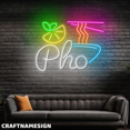 thumbnail image 2 of Craftnamesign Pho Neon Light Art For Vietnamese Restaurant Wall Decor, 2 of 5