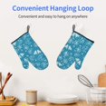 thumbnail image 6 of TEQUAN Oven Mitts, Blue Background Romantic Love Pattern Heat Resistant Microwave Oven Gloves, Set of 2, 6 of 7