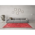 thumbnail image 3 of Ahgly Company Indoor Square Medallion Red Traditional Area Rugs, 4' Square, 3 of 4