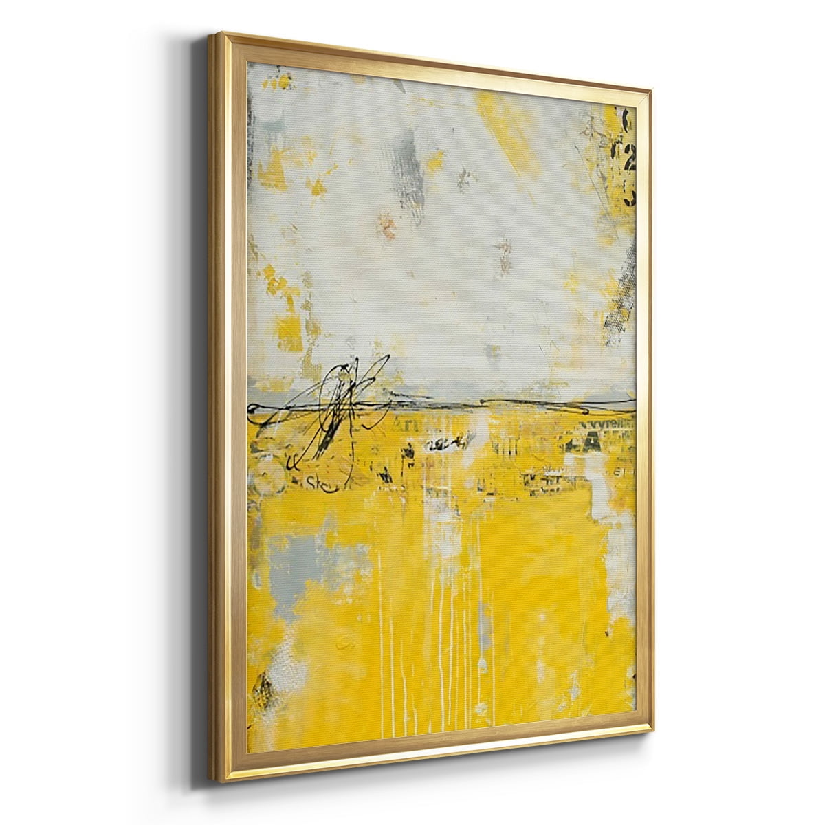 Yellow Bound Premium Framed Print, in Gold, Black, or Silver - Ready to Hang