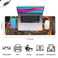 thumbnail image 2 of Office and Gaming Revolution with Our Non-Slip Black Marble Fluid Design XL Mousepad, 2 of 7