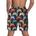 thumbnail image 2 of Lsque Mens Swim Trunks Retro Video Game Pattern - Bathing Suit Compression Liner - Beach Swim Shorts Swimwear - (S-3XL) - Stretch Quick Dry -XX-Large, 2 of 9