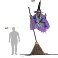 thumbnail image 2 of Halloween Animated Hovering Witch Animatronics Halloween Decorations Outdoor 2024 New, 2 of 5