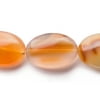Flat Red Agate Oval Beads Semi Precious Gemstones Size: 26x18mm Crystal Energy Stone Healing Power for Jewelry Making