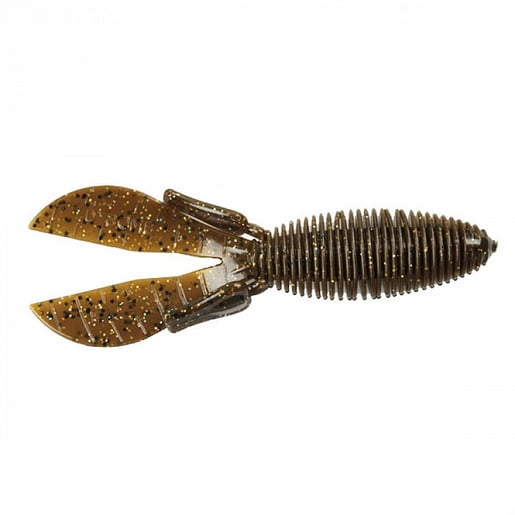 Missile Baits Baby D Bomb Soft Bait - Green Pumpkin Silver Hologram Flake, 3.65"