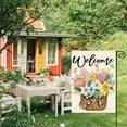 thumbnail image 2 of Spring Garden Flag 12x18 Inch Double Sided Outside, Floral Welcome Yard Outdoor Flag, 2 of 6