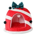 thumbnail image 5 of FITYLE Christmas Cat House Cat Hideaways Box Shaped Winter Condo Cute Anti Slip Xmas Cat Dog Bed Cat Nest for Kitty Cat Kitten Puppy, 5 of 9