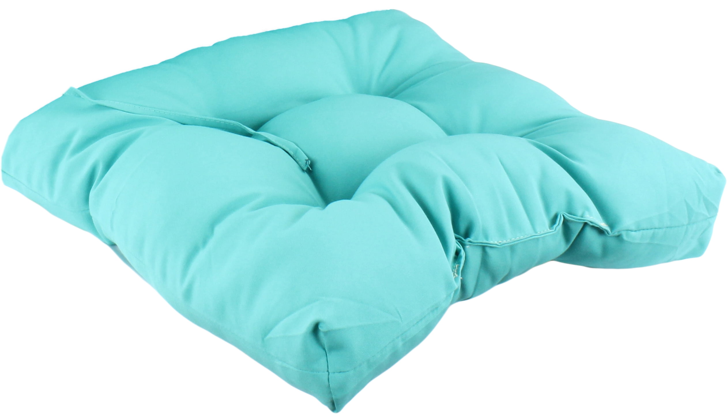 Everything Comfy Turquoise Indoor / Outdoor Seat Cushion Patio D