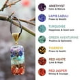 thumbnail image 4 of 7 Chakra Reiki Healing Yoga Natural Stone Pendant Necklace Unisex Jewellery-Gift, 4 of 9
