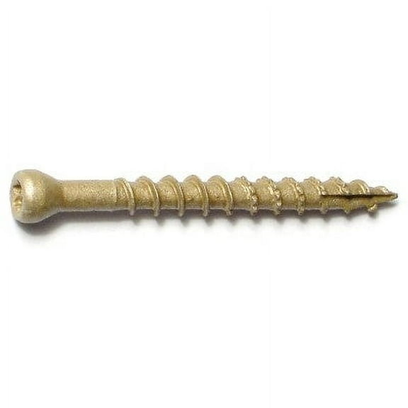 #8 x 1-5/8" Tan XL1500 Coated Steel Star Drive Trim Head Saberdrive Deck Screws