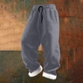 thumbnail image 2 of NOEGOEU Boys Sweatpants Fleece Lined Athletic Joggers for Winter Open Bottom, Drawstring Waist (Dark Gray,1-2 Years), 2 of 3