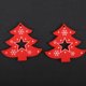 thumbnail image 3 of 50 piezas colgante de madera adorno decorativo hogar DIY accesorio pintado Artware árbol de Navidad rojo, 3 of 5