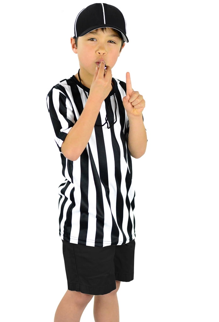 Mato & Hash Children's Referee Shirt Ref Costume Toddlers Kids Teens