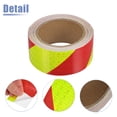 thumbnail image 3 of Unique Bargains 5cmx10m Fluorescent Yellow and Red Twill Car Reflective Stickers Safety Warning Reflective Protector, 3 of 6