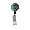 thumbnail image 1 of Carolines Treasures CJ1071-SBR Lettre S Football Vert & Blanc Badge Rétractable Bobine, 1 of 2