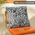 thumbnail image 2 of Sanmadrola Pillow Covers 18x18 Plush Leopard Throw Pillow Cover Faux Rabbit Fur Cozy Super Soft Decorative Throw Pillows for Couch Bed and Home Decor, 2 Pack, 2 of 8