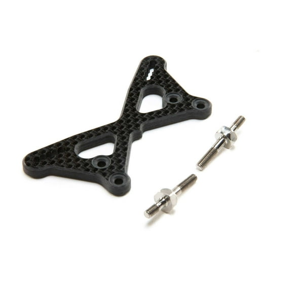 Team Losi Racing Carbon Front Tower  2mm w/Ti Standoffs 22 5.0 TLR334061 Electric Car/Truck Option Parts