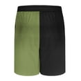 thumbnail image 6 of Havenre Mens Swim Trunks Big and Tall Regular Fit Casual Quick Dry Color Block Summer Drawstring Elastic Waist Beach Shorts with Pockets Army Green XXL, 6 of 9