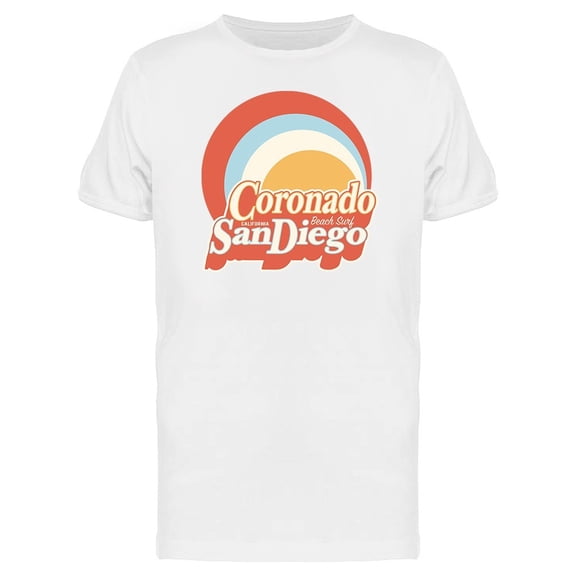 Coronado San Diego Beach Art Tee Men's -Image by Shutterstock