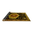thumbnail image 2 of Ahgly Company Indoor Round Persian Yellow Traditional Area Rugs, 4' Round, 2 of 4
