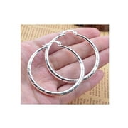 saengthong women fashion 925 sterling solid silver ear stud hoop earrings wedding jewelry