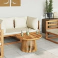 thumbnail image 4 of vidaXL Garden Coffee Table Brown 70 x 70 x 40 cm Solid teak wood, 4 of 5