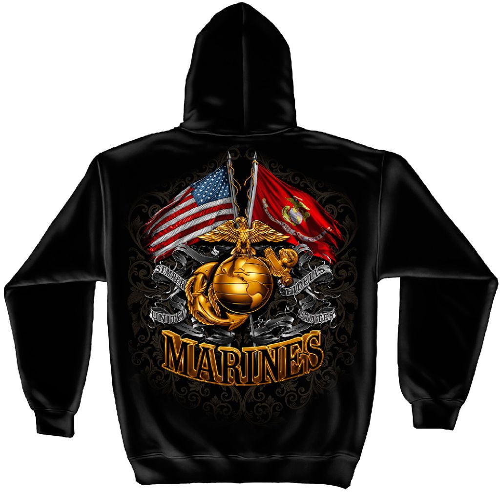 Pink Marines hoodie sweatshirt men's size us marines usmc marine corps hoody 
