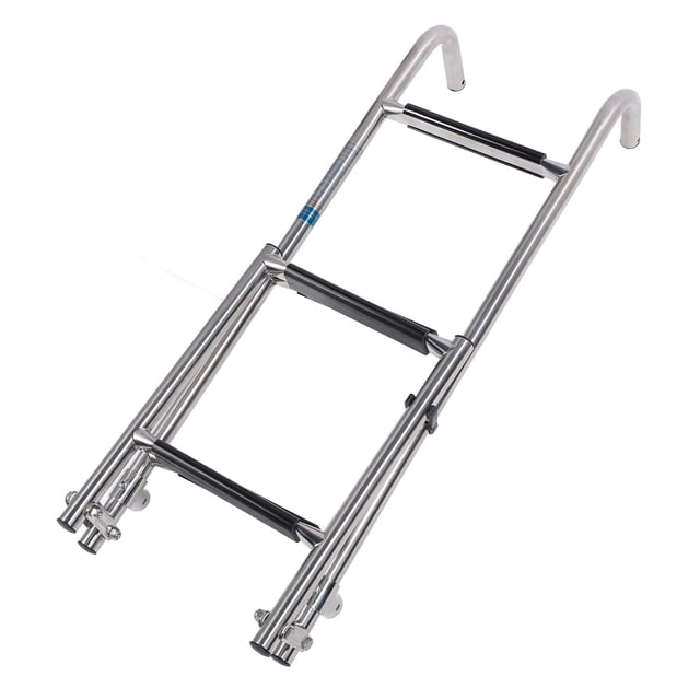 5 Step Boat Ladder, Folding Boat Ladder Safe Boarding Comfortable Touch Aesthetic Anti Slip Steps Rugged for Docks